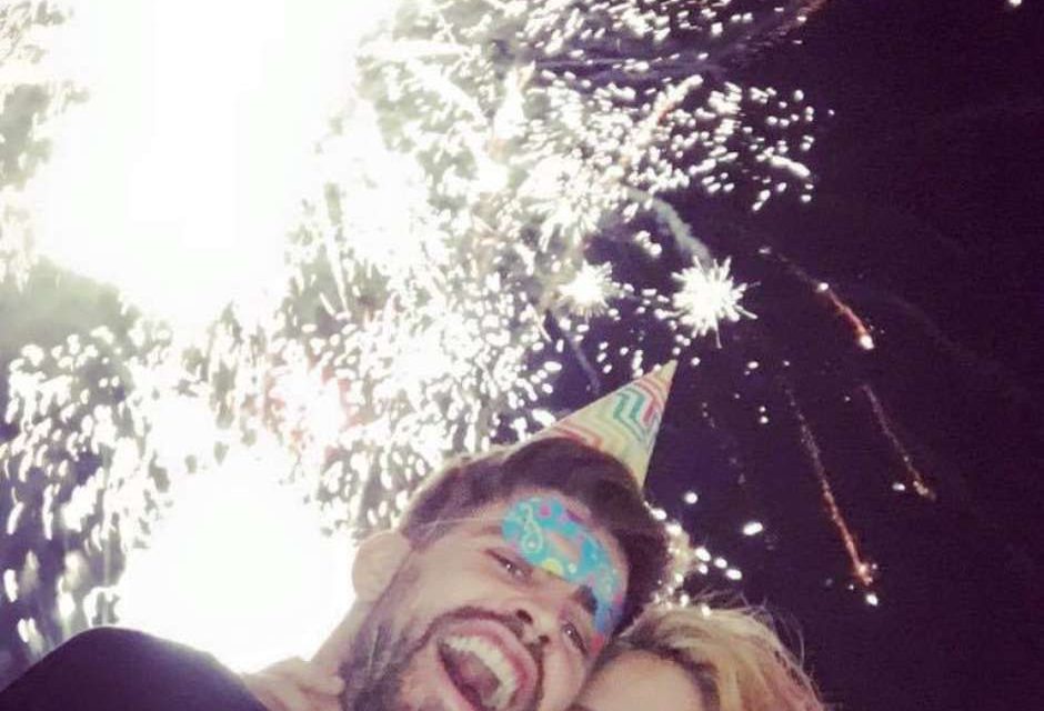 Así recibieron el Año Nuevo Shakira y Piqué