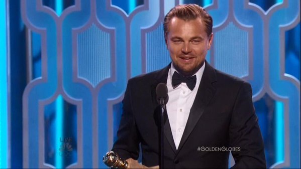 Leonardo DiCaprio se lleva el Globo de Oro al mejor actor de drama