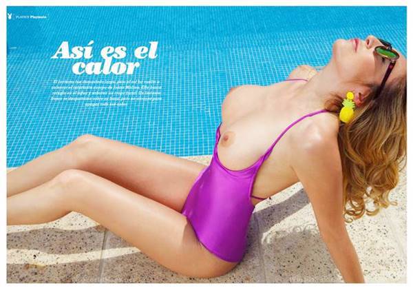 La increible rubia argentina, Joana Molina se desnuda para la revista Playboy (+Fotos)