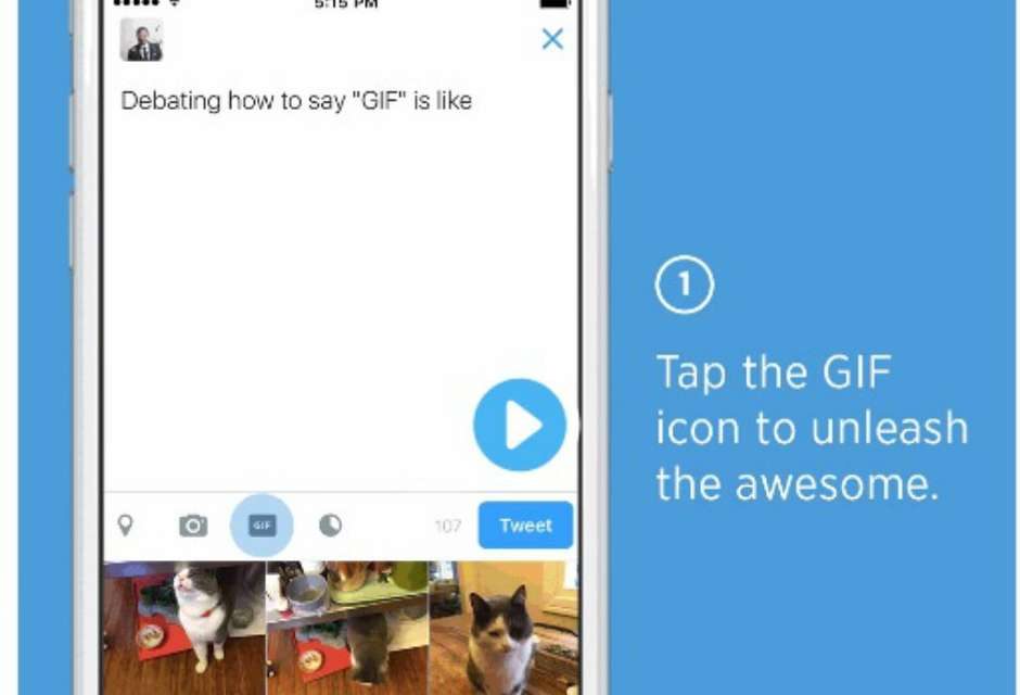 ¡Ya puedes twittear GIFS!
