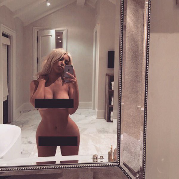 Kim Kardashian vuelve a romper Internet con una foto desnuda (+Foto)