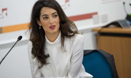 Amal Clooney, esposa de George Clooney, amenazada de muerte