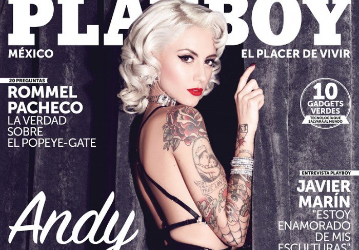 Andy Velázquez (@AndyVelazquezMx) desnuda en Playboy Mexico Abril 2016 (+Todas las Fotos)