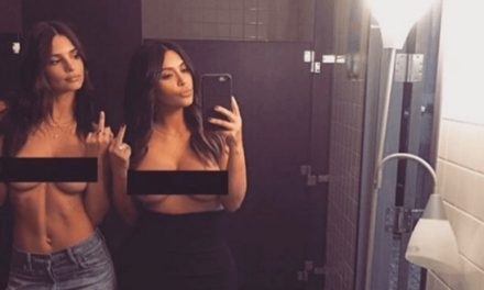Kim Kardashian y Emily Ratajkowski posaron juntas en topless y rompen internet (+Fotos)