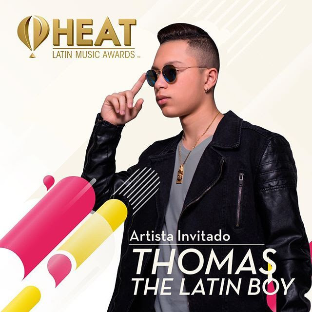 TOMÁS »THE LATIN BOY» CONFIRMA PRESENTACIÓN EN LOS HEAT LATIN MUSIC AWARDS 2016