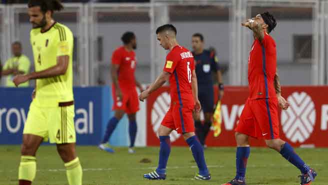 La Vinotinto cae goleada 4-1 ante Chile en Barinas.. ¿Fin del ciclo de Chita Sanvicente?