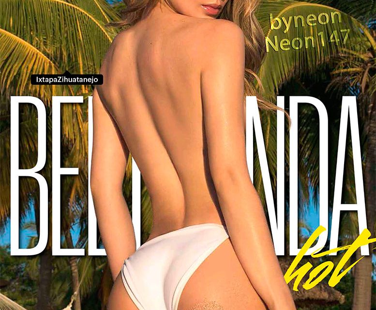 Belinda posó en la playa y con un diminuto bikini para la revista Esquire (+Fotos)