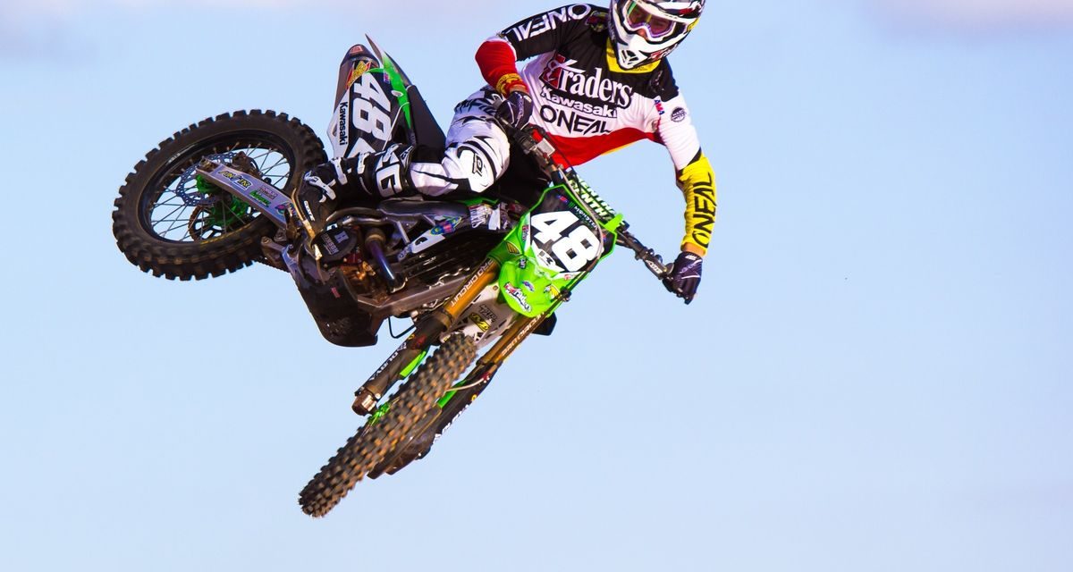 El Campeón Venezolano de Motocross Anthony Rodriguez muy cerca del podio en el ‘Ama Supercross’