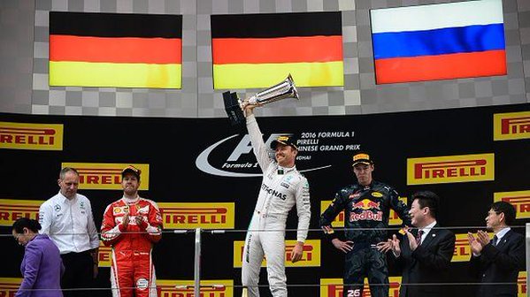 GP de China: Nico Rosberg ganó por delante de Vettel y Kvyat
