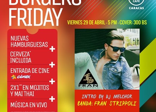 Fran Strippoli llega en acústico a Hard Rock Café Caracas