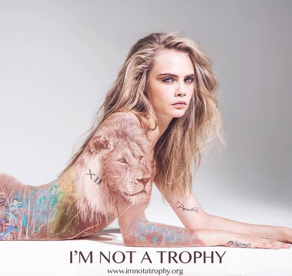 Cara Delevingne se desnuda por los animales (+Fotos)