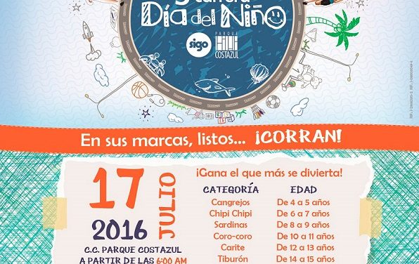 Abiertas las inscripciones para la 5ta Carrera »Día del Niño» Sigo- Parque Costazul