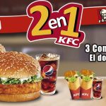 En KFC el sabor viene por partida doble, Nuevo menú 2en1