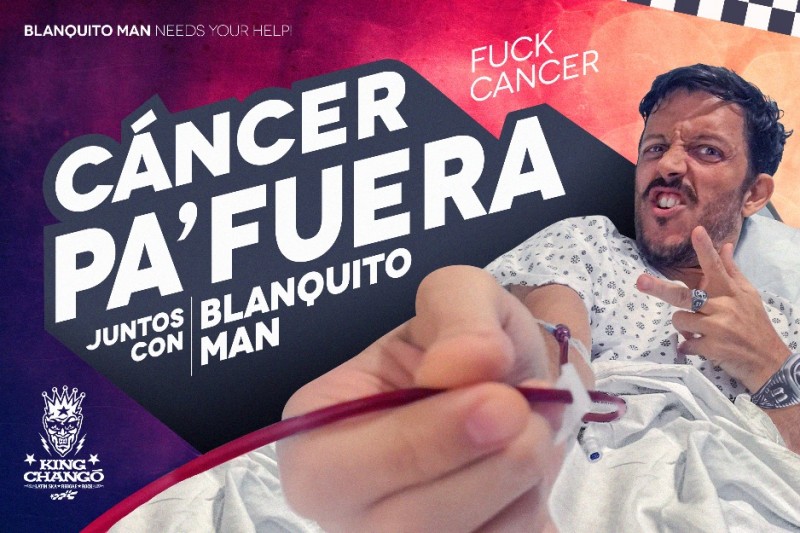 Blanquito Man, vocalista de King Changó, recauda fondos que lo ayuden a superar el cáncer