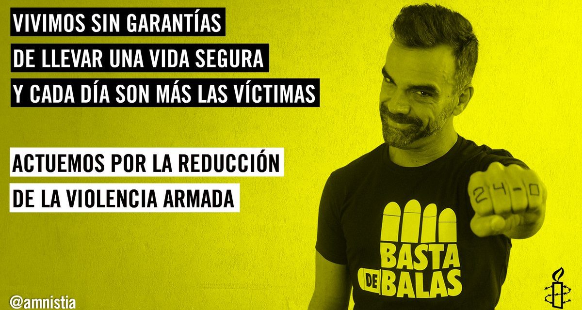 Amnistía Internacional invita a actuar contra la violencia con la etiqueta #24cero