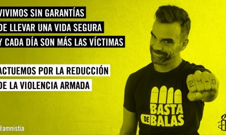 Amnistía Internacional invita a actuar contra la violencia con la etiqueta #24cero