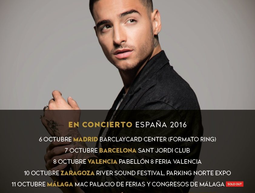 Maluma en concierto en España!: Primer Sold Out en Málaga.