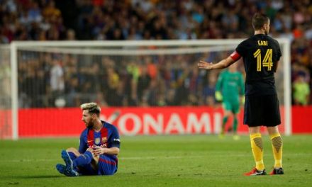 El Barcelona Fc, que perdió a Messi por lesión, igualó con el Atlético de Simeone