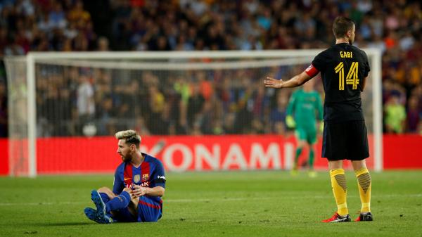 El Barcelona Fc, que perdió a Messi por lesión, igualó con el Atlético de Simeone