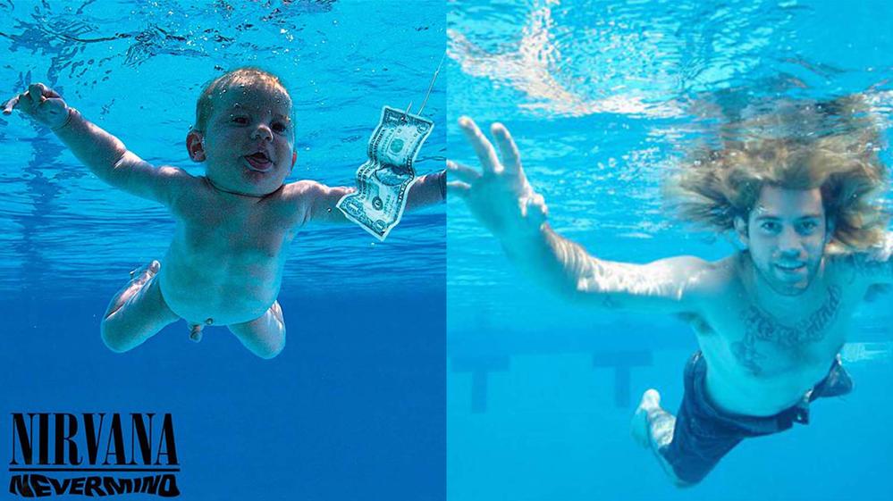 El bebé de Nirvana recreó la portada de »Nevermind» a 25 años de su lanzamiento