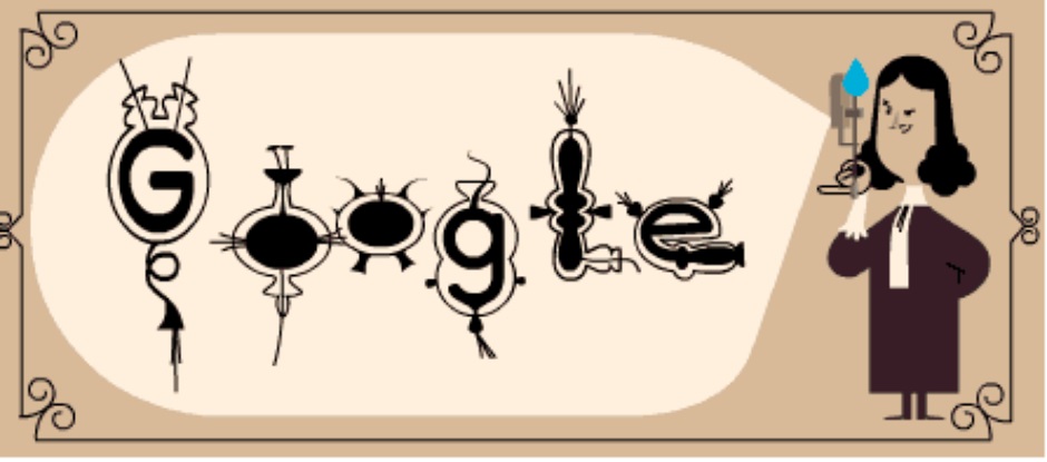 Google homenajea a Anton van Leeuwenhoek en su doodle