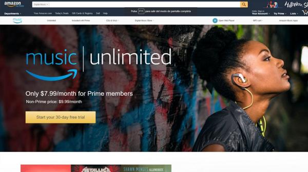 Amazon lanza Music Unlimited para competir con Spotify y Apple Music