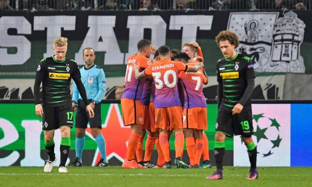 Champions League: 1-1. El Manchester City, a octavos; el Mönchengladbach, a la Liga Europa