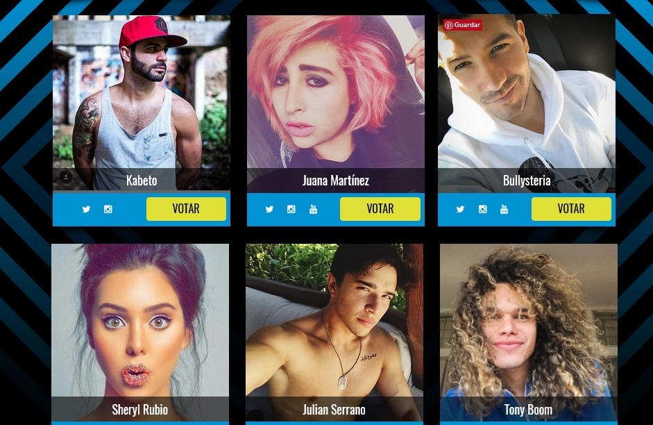 INFLUENCIADORES DE LAS REDES SOCIALES : ESTOS SON LOS NOMINADOS A CELEBRITY E! DEL AÑO