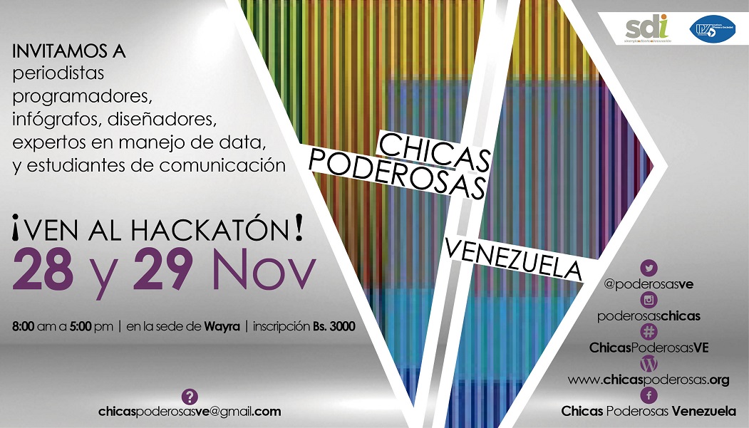 Programadores apoyarán a periodistas en hackatón​ de Chicas Poderosas Venezuela