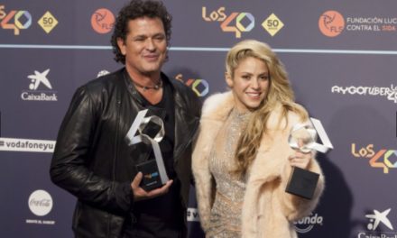 CARLOS VIVES, SHAKIRA Y MALUMA RECIBIERON PREMIOS LOS 40 MUSIC AWARDS