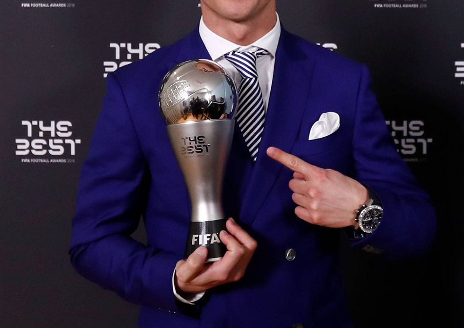 Cristiano Ronaldo ganó el premio The Best al mejor futbolista del año