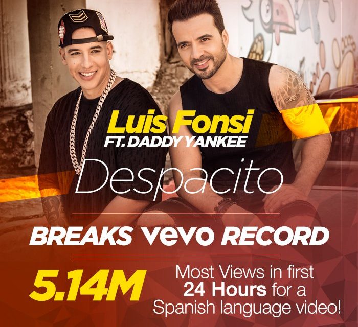 Luis Fonsi impone récords con ‘Despacito’, su canción con Daddy Yankee (+Video)