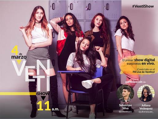 ¡Ventishow!… EL SHOW DIGITAL TRANSMITIDO EN VIVO DE VENTINO – PRÓXIMO SÁBADO 4 DE MARZO