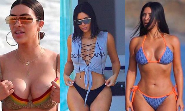 Kim Kardashian estuvo de visita en las playas de México y mostró hasta la celulitis (+Fotos)