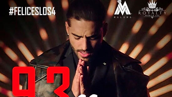 ¡MALUMA establece nuevo record con »FELICES LOS 4»!