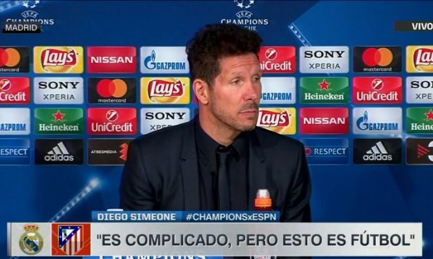 Simeone: »Es imposible, pero es fútbol; sigo creyendo que tenemos opciones»