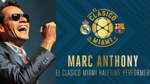 Marc Anthony cantará en el clásico Real Madrid – Barcelona en Miami