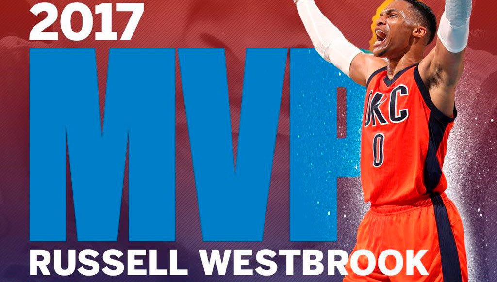Russell Westbrook elegido como MVP de la NBA
