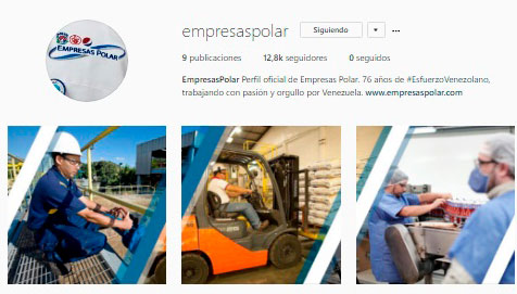 Empresas Polar estrenó perfil oficial en red social Instagram