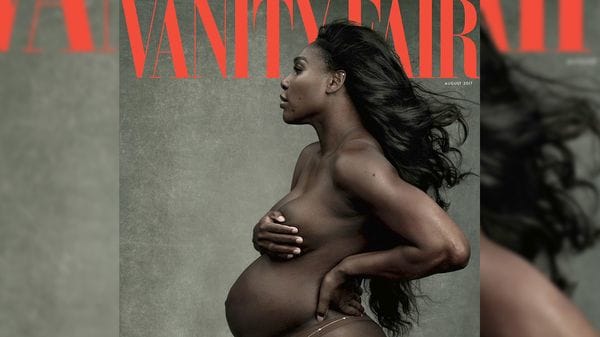 La portada de agosto de Vanity Fair con Serena Wiliams desnuda y embarazada (+Portada)