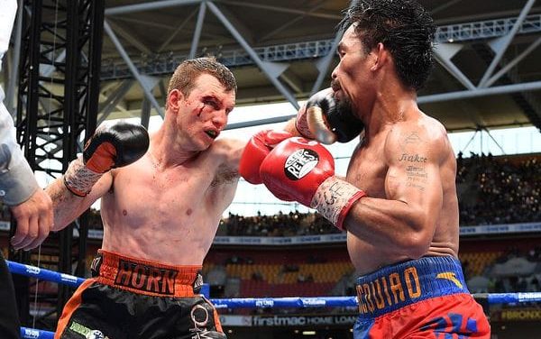 Jeff Horn le arrebató el título de peso wélter OMB a Manny Pacquiao