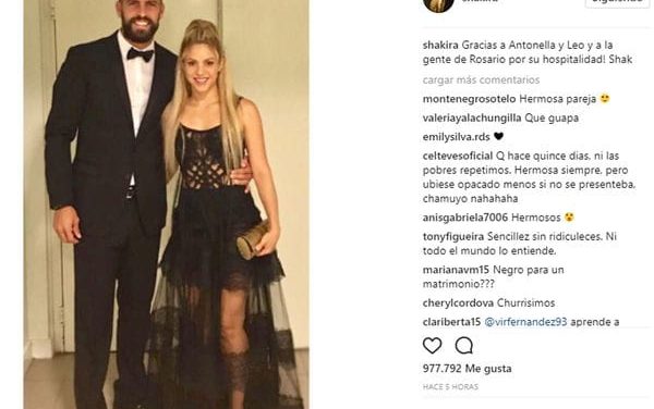 El agradecimiento de Shakira a Messi y Antonela: «Gracias por su hospitalidad»