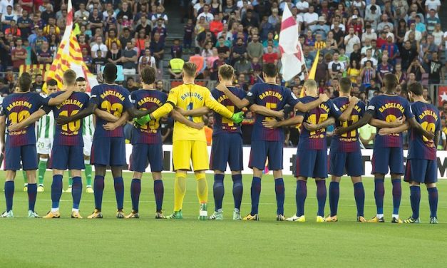 ¡Muy emotivo! El homenaje del Barcelona a las víctimas de Las Ramblas