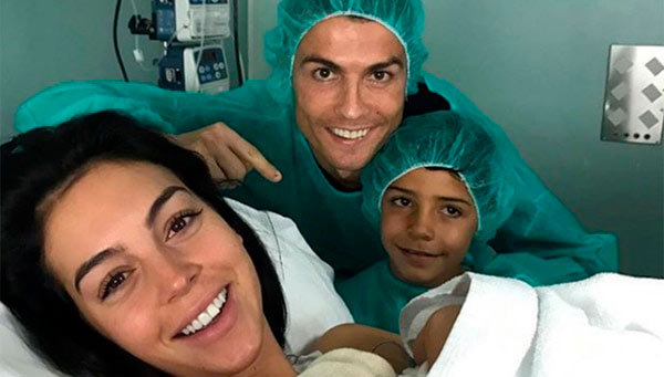 Nació Alana Martina, la hija de Cristiano Ronaldo y Georgina Rodríguez