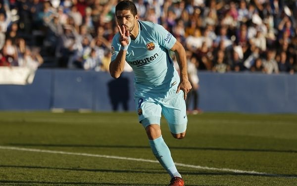 Con un doblete de Luis Suárez, el Barcelona goleó al Leganés