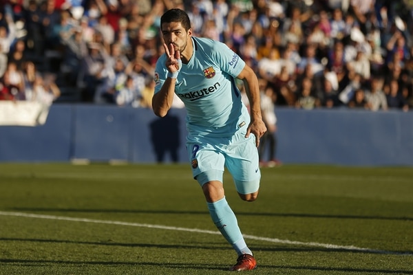 Con un doblete de Luis Suárez, el Barcelona goleó al Leganés