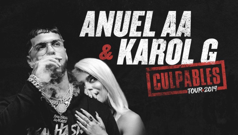 Anuel AA y Karol G anuncian gira de conciertos en Latinoamérica