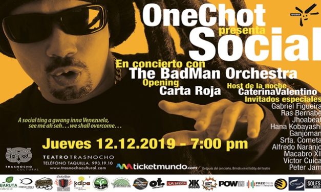 OneChot presenta Social Su más reciente producción discográfica En Trasnocho Cultural