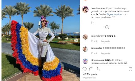 Brenda Suaréz presentó su traje típico en el »Miss Intercontinental 2019»