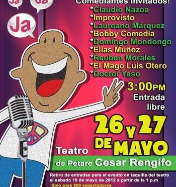 Comediantes cambiarán violencia por risas en espectáculo »PAZ Y HUMOR… BAJÉMOSLE 2»